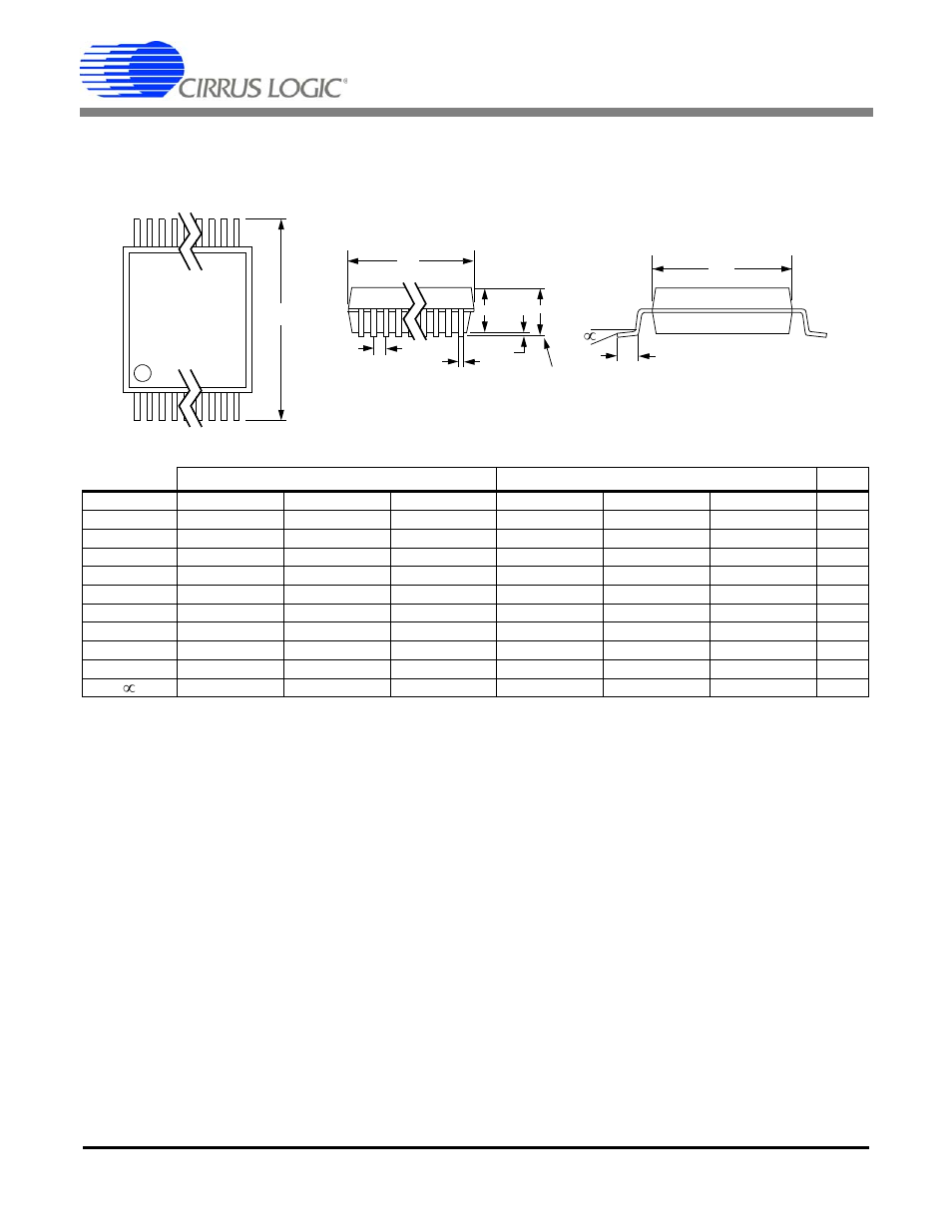 Package dimensions, Cs5451a, 28l ssop package drawing | Cirrus Logic CS5451A User Manual | Page 12 / 14