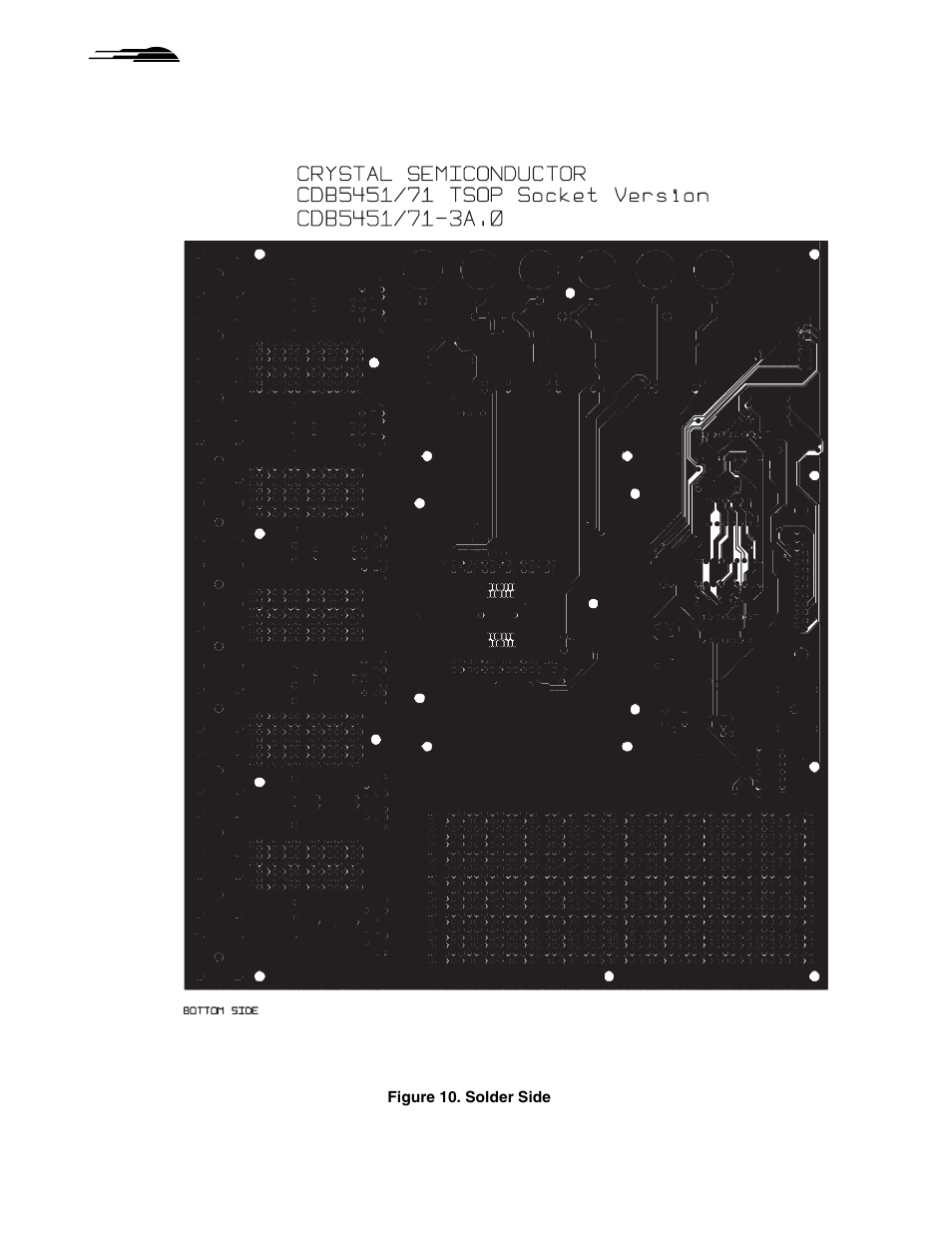 Figure 10. solder side, Cdb5451a | Cirrus Logic CDB5451A User Manual | Page 22 / 24