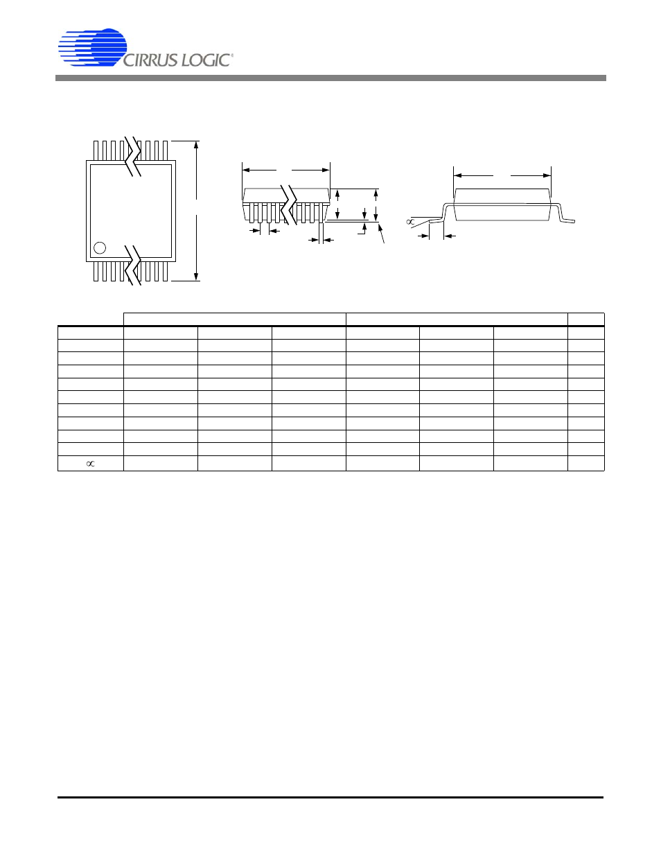 Package dimensions, Cs5460a, 24l ssop package drawing | Cirrus Logic CS5460A User Manual | Page 53 / 54