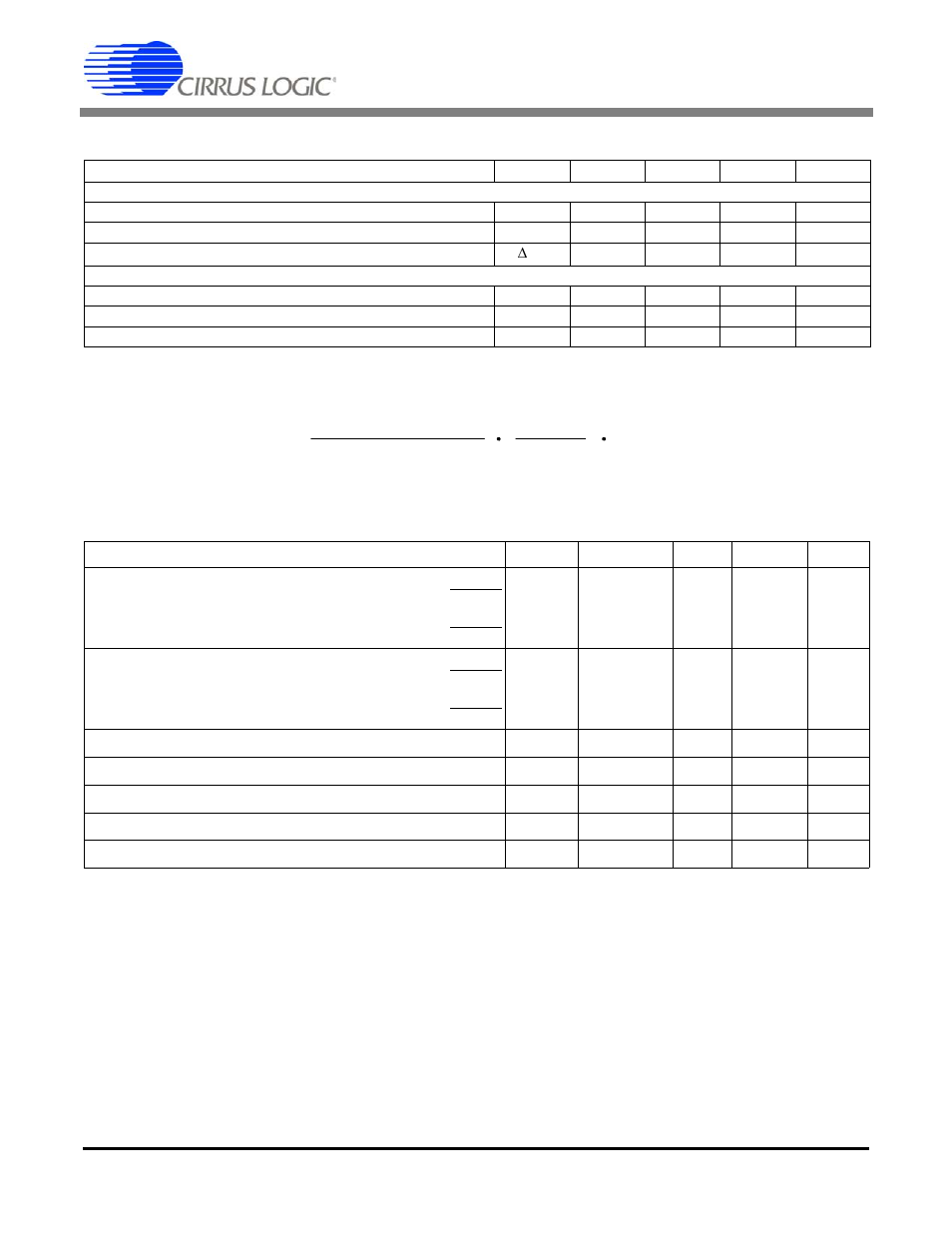 Vrefout reference output voltage, 5v digital characteristics, Cs5460a | Cirrus Logic CS5460A User Manual | Page 7 / 54