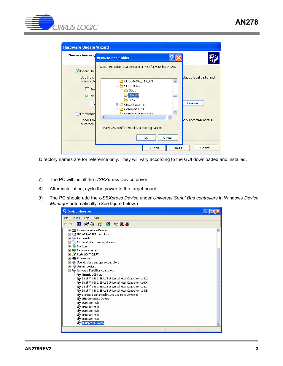 An278 | Cirrus Logic AN278 User Manual | Page 3 / 4