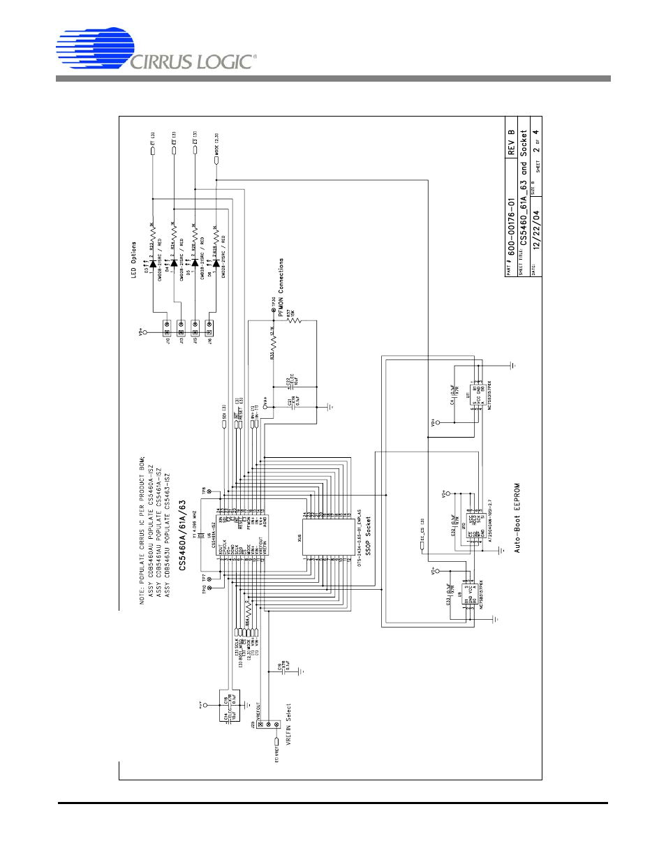 Figure 19. cs546x and socket, Cdb5461au | Cirrus Logic CDB5461AU User Manual | Page 29 / 36