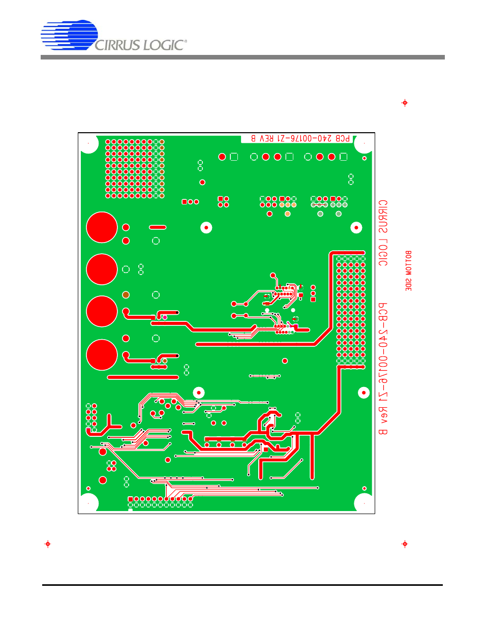 Figure 24. bottomside layer, Cdb5461au | Cirrus Logic CDB5461AU User Manual | Page 34 / 36