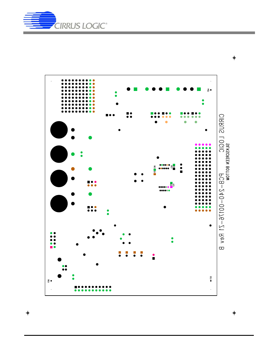 Figure 25. bottom silk screen, Cdb5461au | Cirrus Logic CDB5461AU User Manual | Page 35 / 36