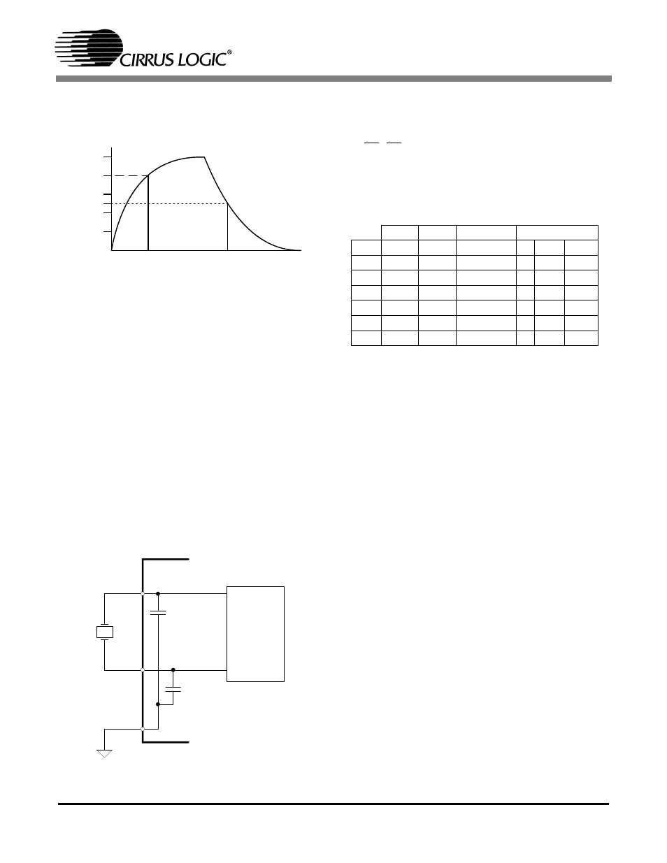 Figure 7. power-on reset, 6 oscillator characteristics, Figure 8. oscillator connection | 7 user defined settings, Cs5462, 7 user defined settings example, 26 mv | Cirrus Logic CS5462 User Manual | Page 12 / 16