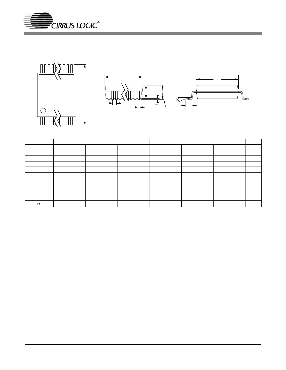 Package dimensions, Cs5462, 24l ssop package drawing | Cirrus Logic CS5462 User Manual | Page 15 / 16