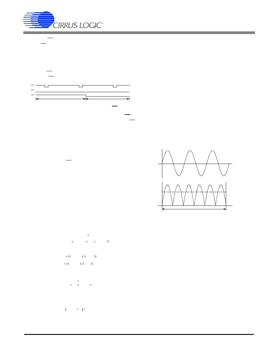5 pfmon output mode, 6 design example, 6 sag and fault detect feature | 7 no load threshold, 8 on-chip temperature sensor, 5 pfmon output mode 5.5.6 design example, Figure 8. pfmon output to pin, Figure 9. sag and fault detect, Cs5463 | Cirrus Logic CS5463 User Manual | Page 19 / 46