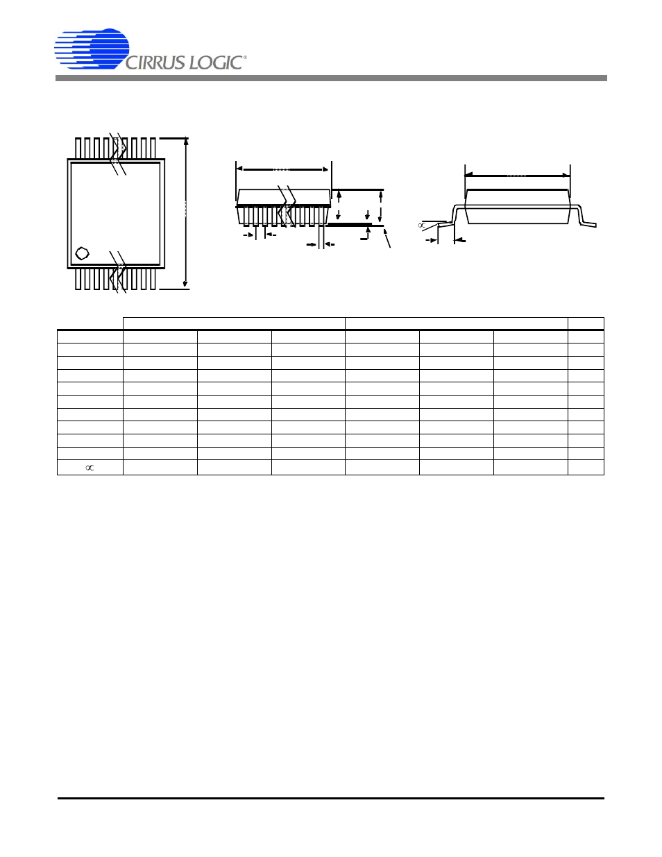 Package dimensions, Cs5463, 24l ssop package drawing | Cirrus Logic CS5463 User Manual | Page 44 / 46