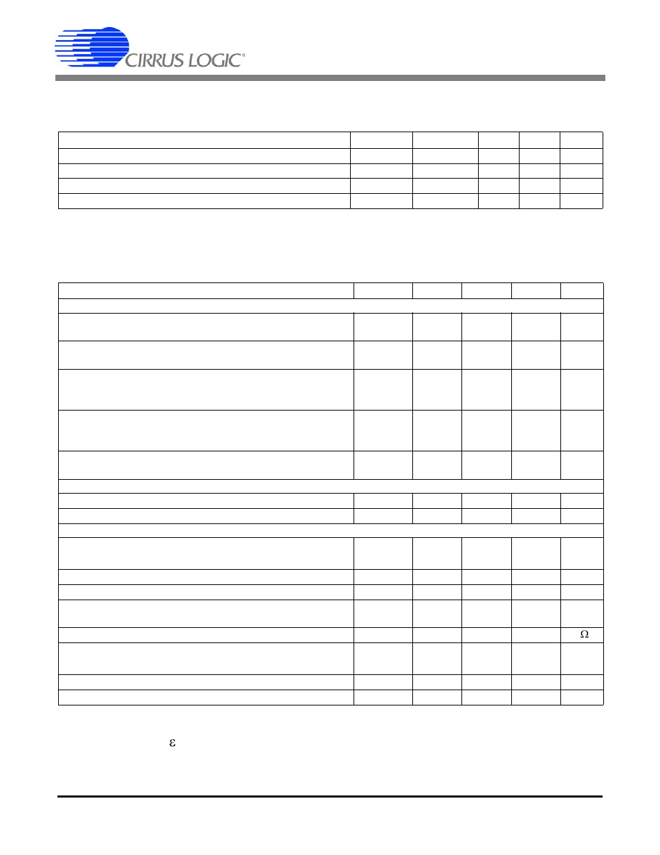 Characteristics & specifications, Recommended operating conditions, Analog characteristics | Cs5463 | Cirrus Logic CS5463 User Manual | Page 7 / 46