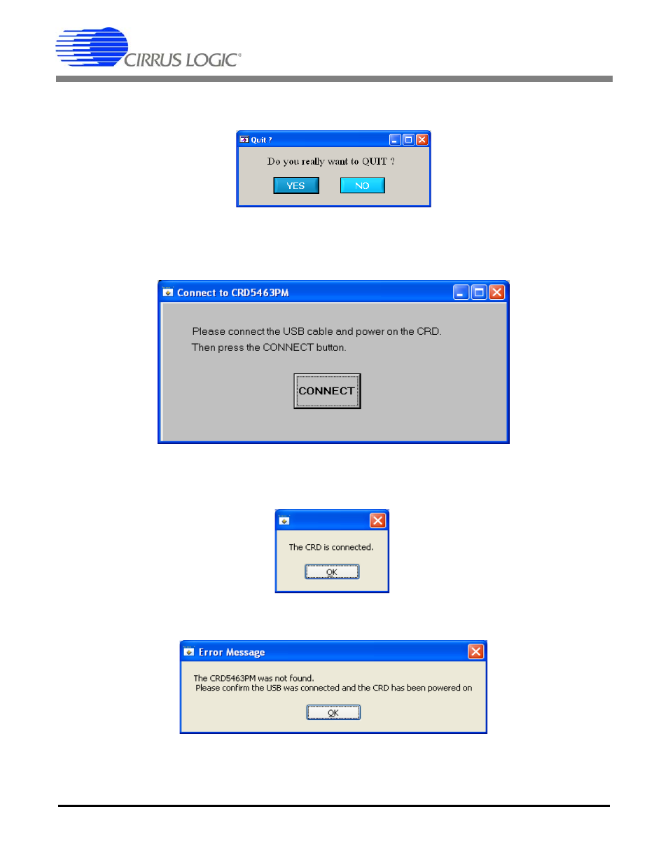 4 connect, Crd5463pm | Cirrus Logic CRD5463PM User Manual | Page 8 / 20