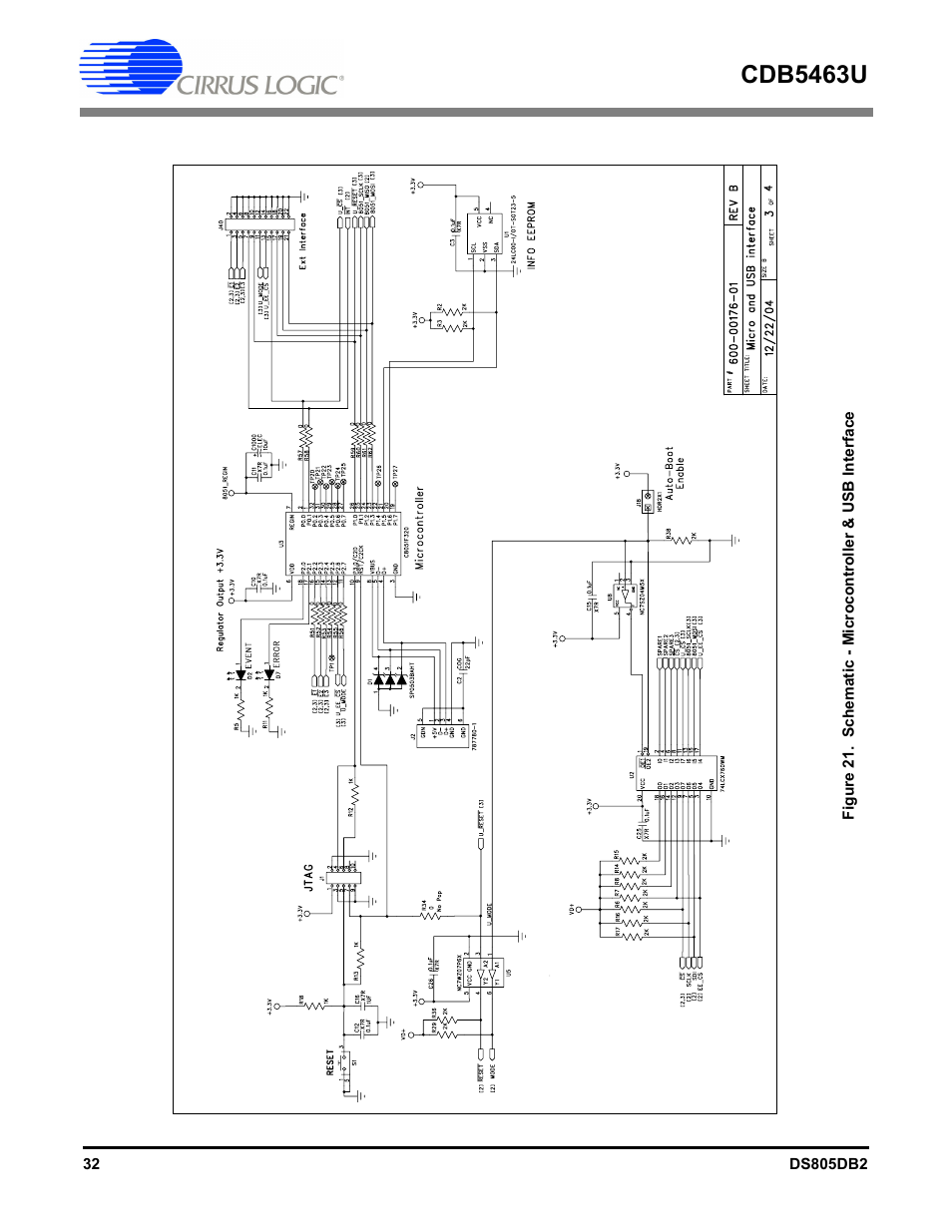 Cdb5463u | Cirrus Logic CDB5463U User Manual | Page 32 / 38