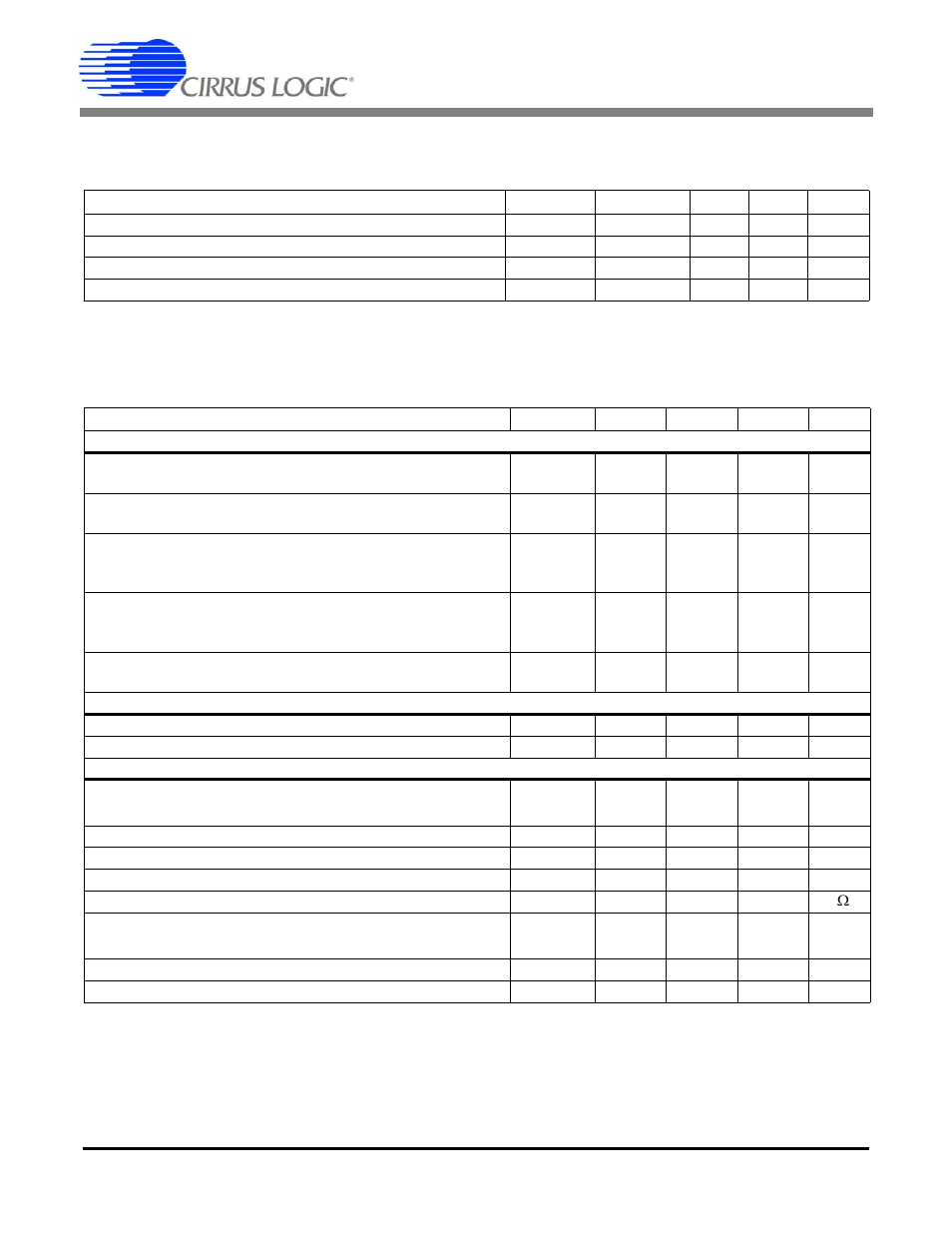 Characteristics & specifications, Recommended operating conditions, Analog characteristics | Accuracy, Analog inputs (all inputs), Analog inputs (current inputs), Cs5464 | Cirrus Logic CS5464 User Manual | Page 7 / 46