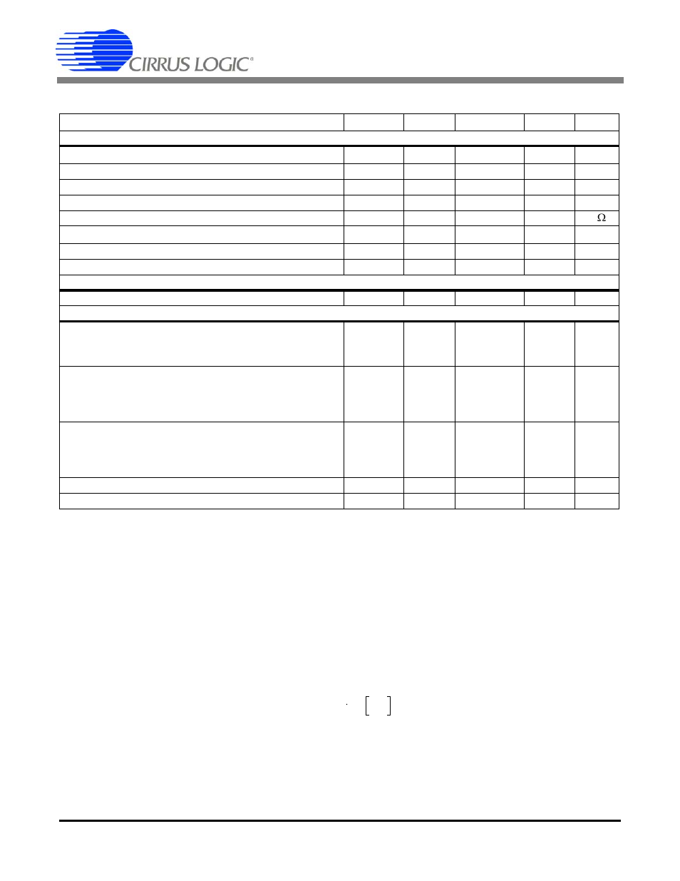 Analog inputs (voltage inputs), Temperature, Power supplies | Note 3, Cs5464, Analog characteristics | Cirrus Logic CS5464 User Manual | Page 8 / 46