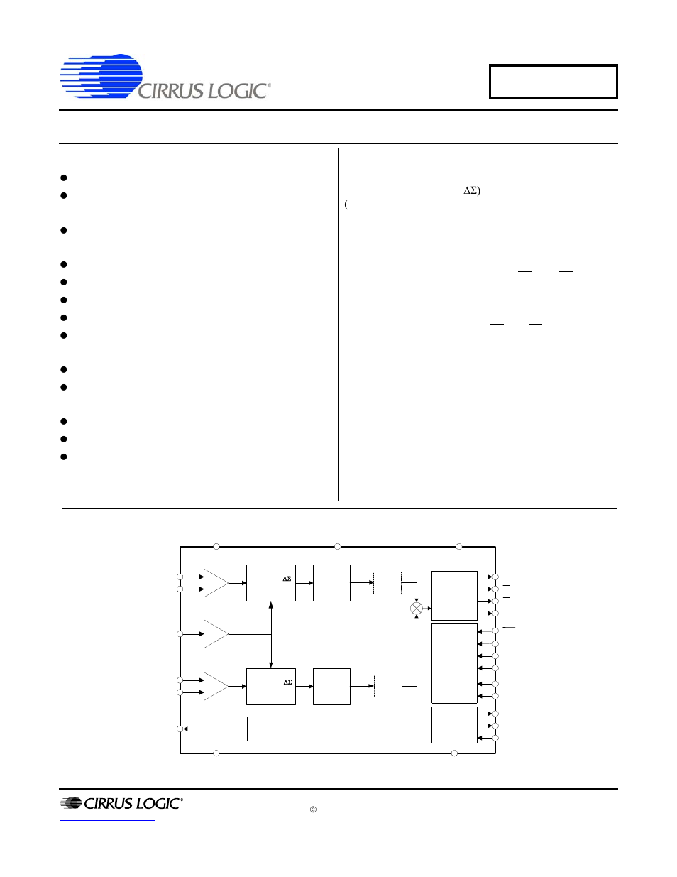 Cirrus Logic CS5466 User Manual | 16 pages