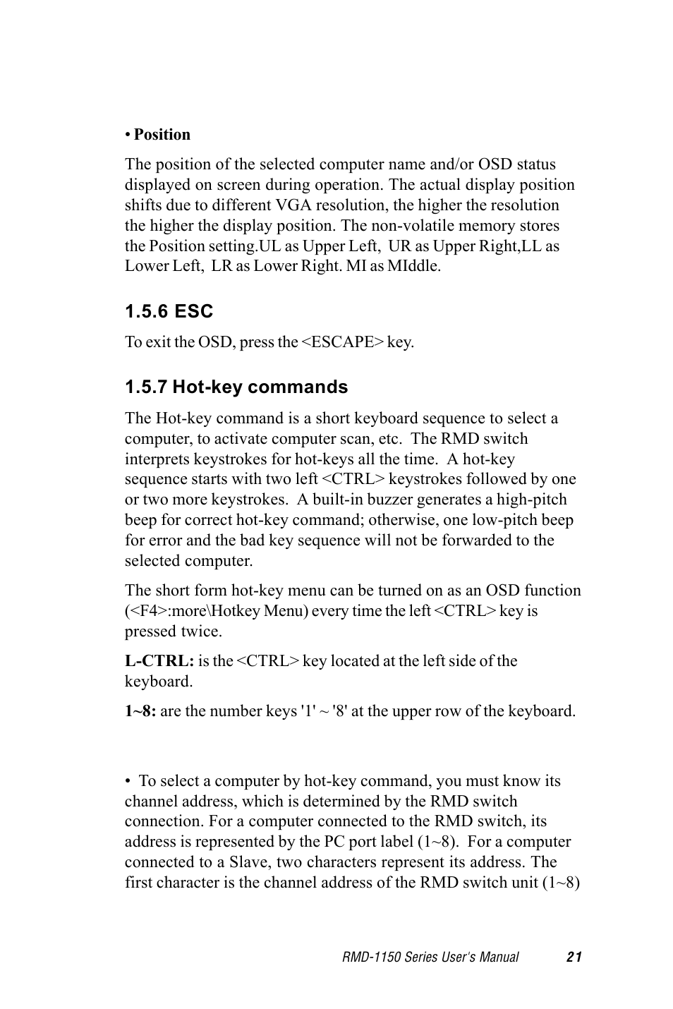 Advantech RMD-1150 User Manual | Page 21 / 38
