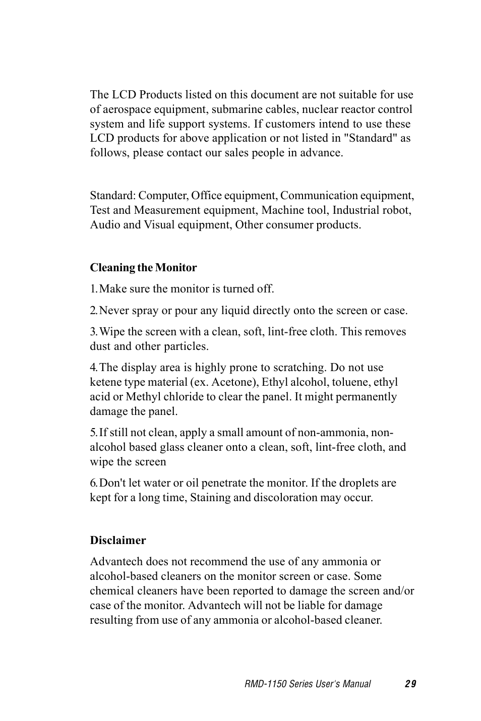 Advantech RMD-1150 User Manual | Page 29 / 38