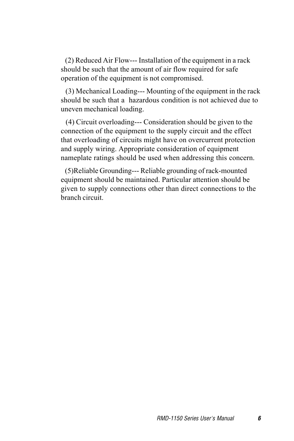 Advantech RMD-1150 User Manual | Page 6 / 38