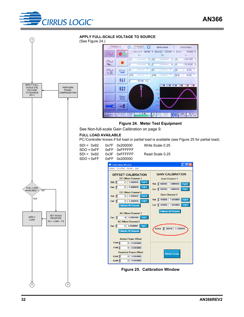 An366, Figure 25. calibration window | Cirrus Logic AN366 User Manual | Page 32 / 50