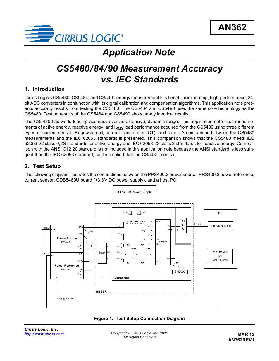Cirrus Logic AN362 User Manual | 16 pages