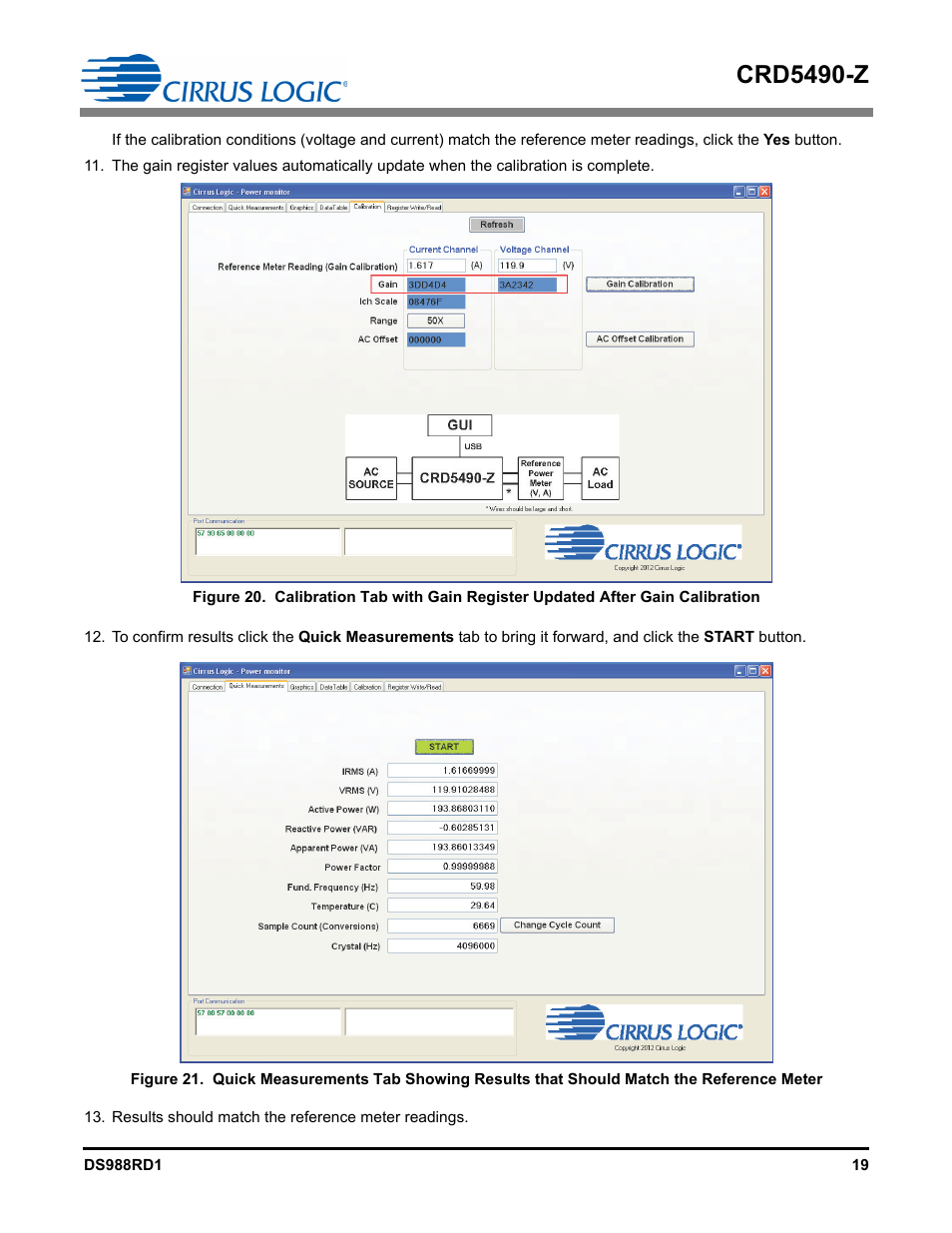 Crd5490-z | Cirrus Logic CRD5490 User Manual | Page 19 / 40