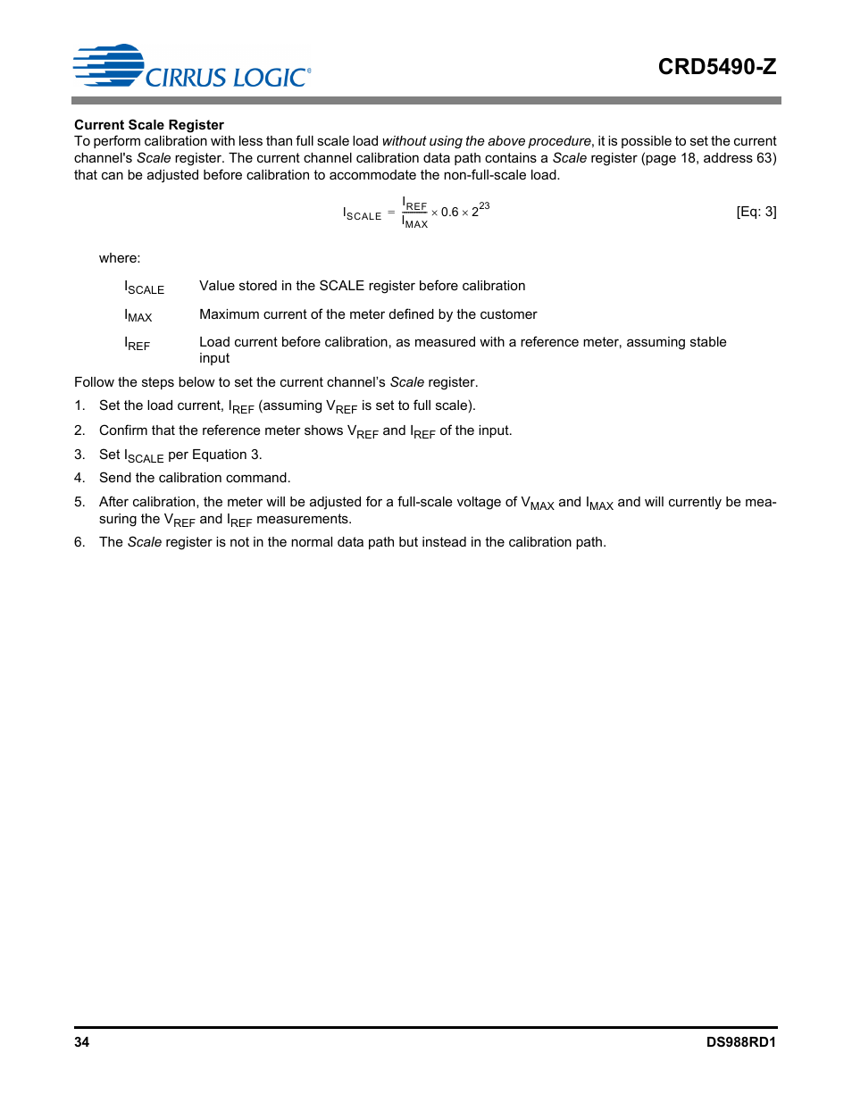Crd5490-z | Cirrus Logic CRD5490 User Manual | Page 34 / 40