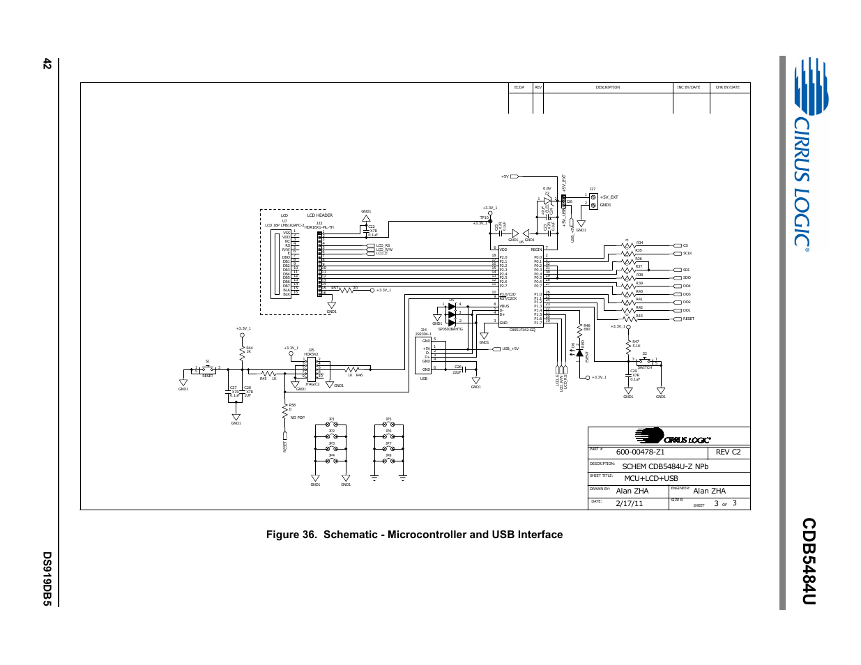 Cdb5484u | Cirrus Logic CDB5484U User Manual | Page 42 / 47