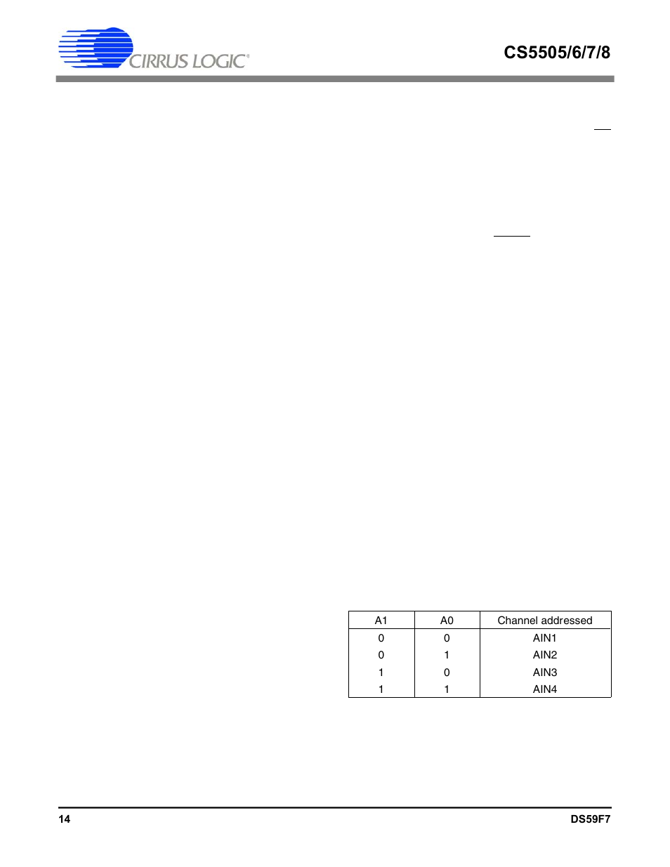 Cirrus Logic CS5508 User Manual | Page 14 / 40