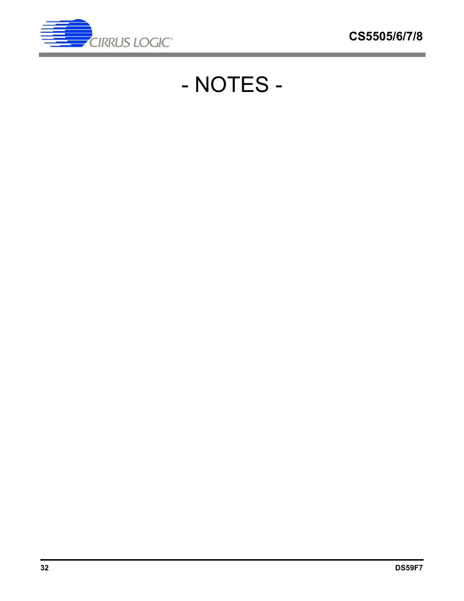 Cirrus Logic CS5508 User Manual | Page 32 / 40
