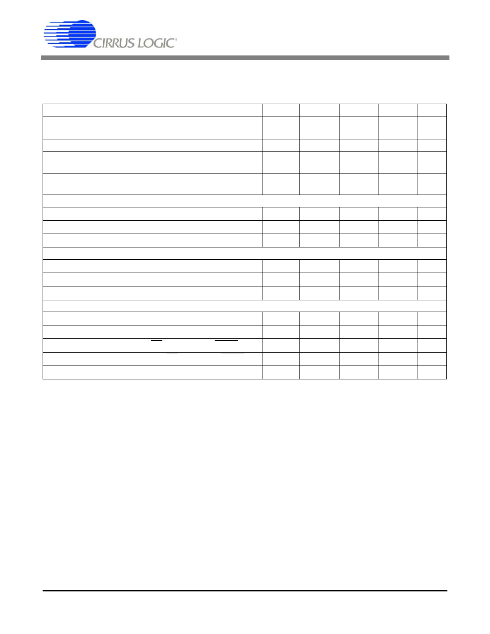 5v switching characteristics, Cs5509 | Cirrus Logic CS5509 User Manual | Page 4 / 24