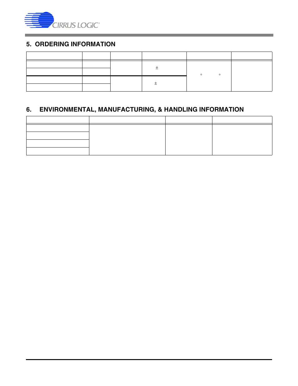 Ordering information | Cirrus Logic CS5513 User Manual | Page 23 / 26