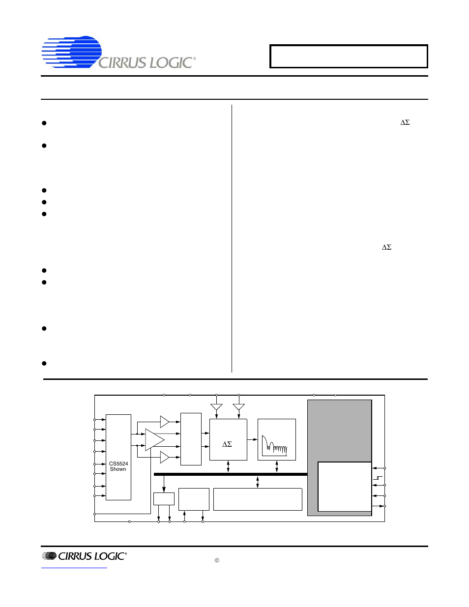 Cirrus Logic CS5528 User Manual | 56 pages