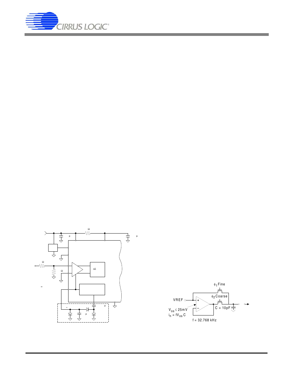 5 voltage reference, Voltage reference, Figure 7. input ranges greater than 5 v | Figure 8. input model for vref+ and vref- pins | Cirrus Logic CS5528 User Manual | Page 16 / 56