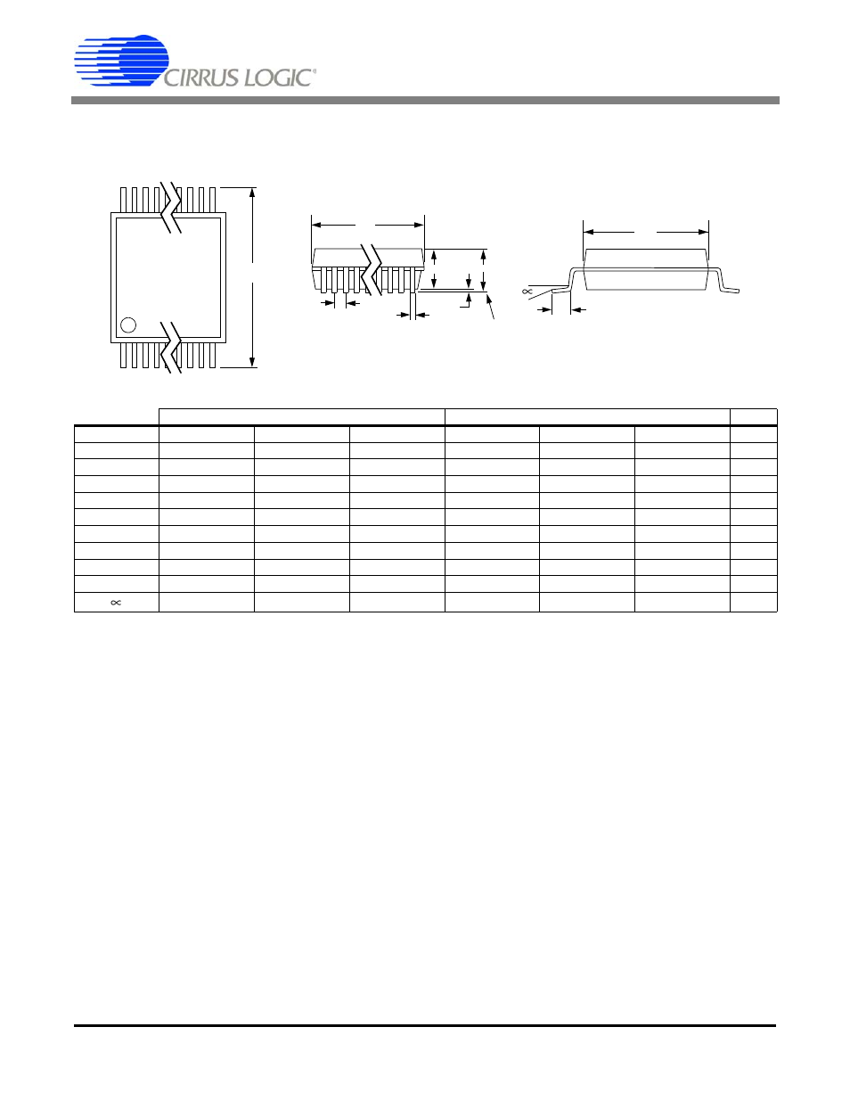 24l ssop package drawing | Cirrus Logic CS5528 User Manual | Page 55 / 56