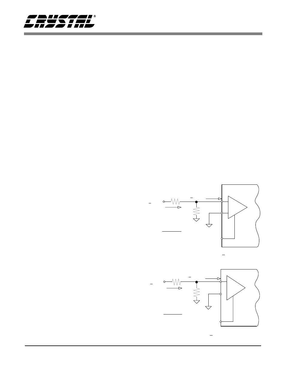 Measuring high voltages, Figure 2. resistor divider for + 10 v input, Figure 3. alternate + 10 v divider | An158 | Cirrus Logic AN158 User Manual | Page 2 / 4