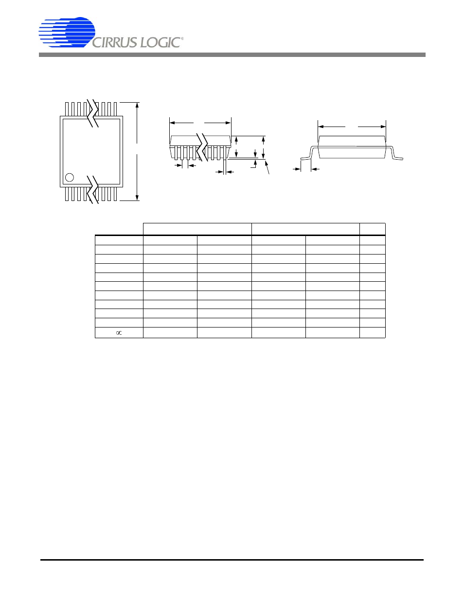 20 pin ssop package drawing | Cirrus Logic CS5526 User Manual | Page 28 / 30