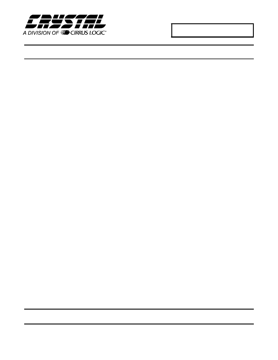 Cirrus Logic CS5529 User Manual | 6 pages