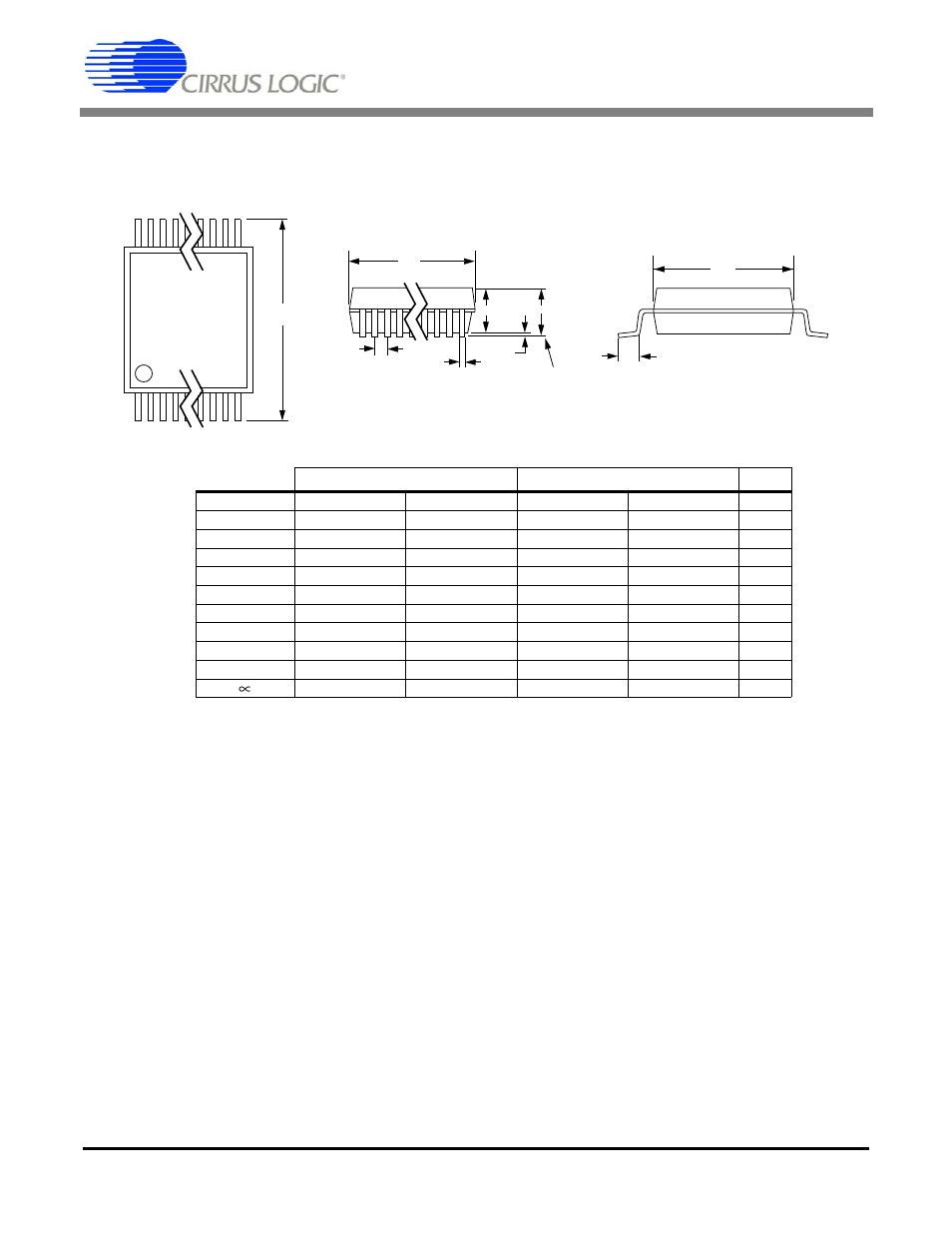 Cs5529, 20l ssop package drawing | Cirrus Logic CS5529 User Manual | Page 31 / 31