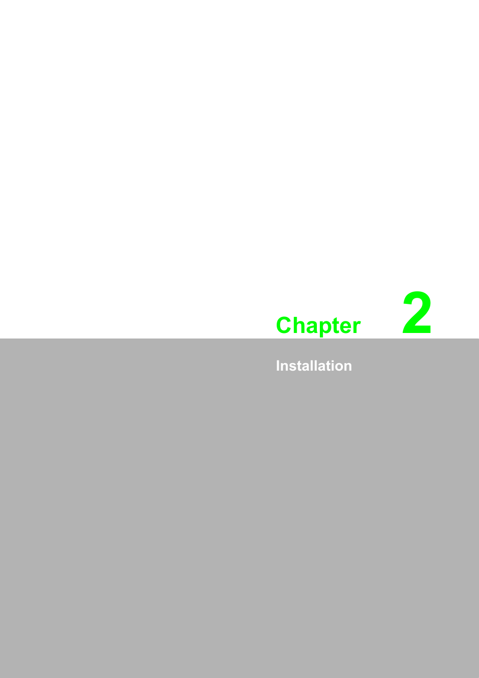 2 installation, Chapter | Advantech FPM-8192V/8232V User Manual | Page 15 / 48