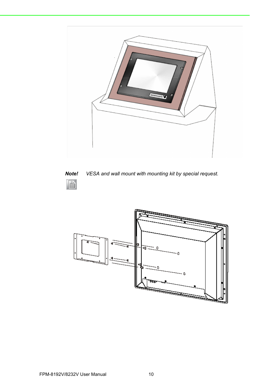 Advantech FPM-8192V/8232V User Manual | Page 18 / 48