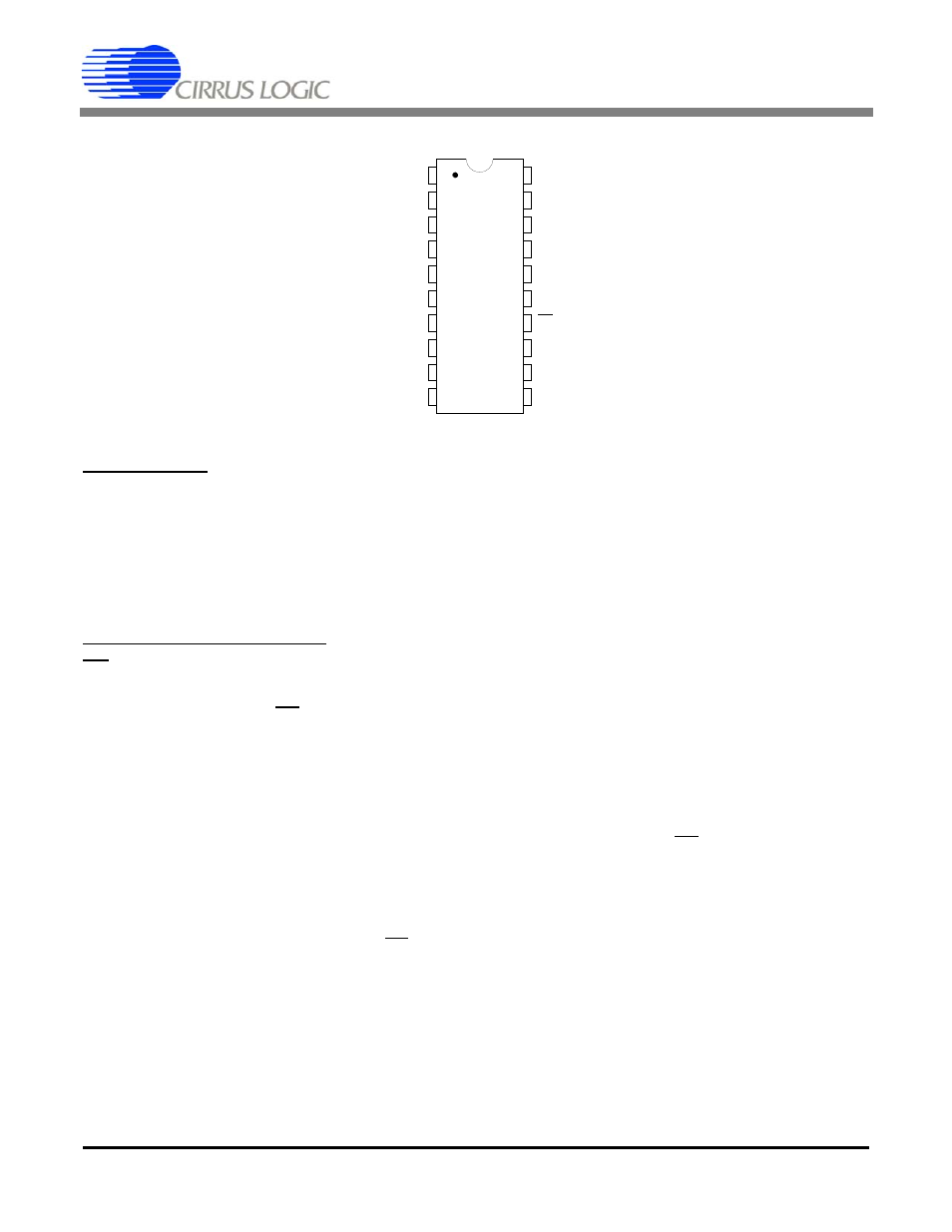 Pin descriptions, Clock generator control pins and serial data i/o, Cs5530 | Osc1; osc2 – master clock, Cs – chip select, Sdi – serial data input, Sdo – serial data output, Sclk – serial clock input, Clock generator | Cirrus Logic CS5530 User Manual | Page 32 / 36