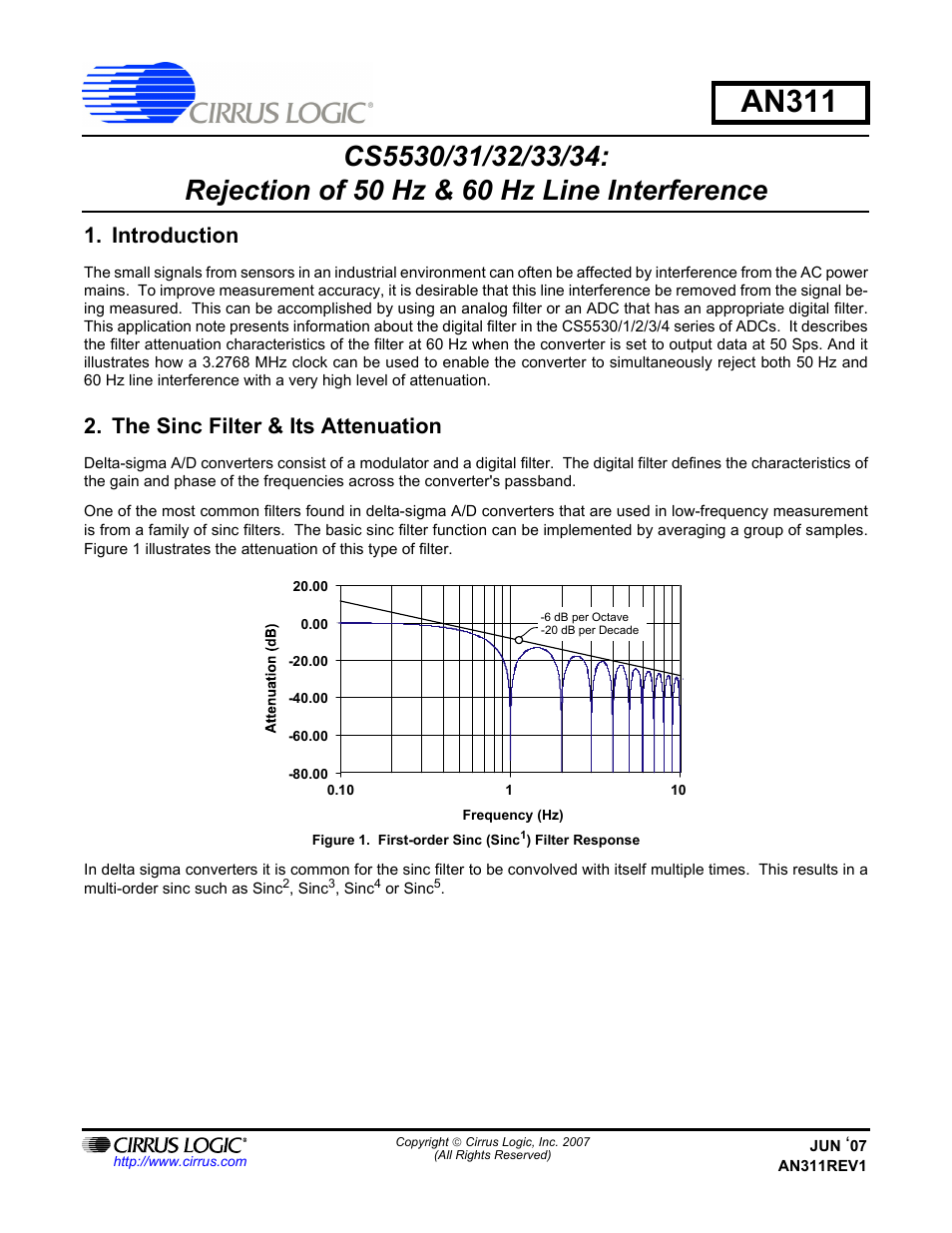 Cirrus Logic AN311 User Manual | 6 pages