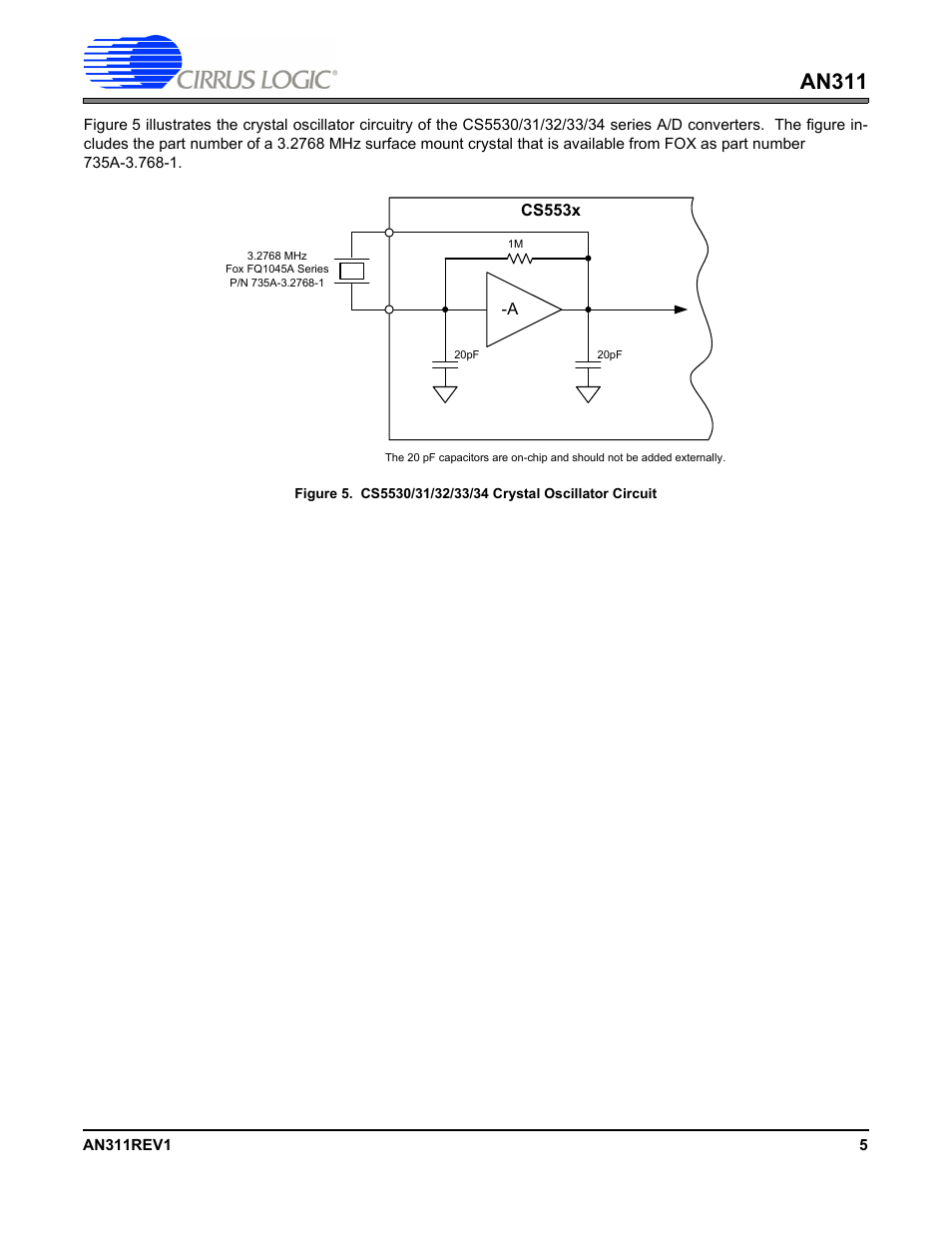 An311 | Cirrus Logic AN311 User Manual | Page 5 / 6
