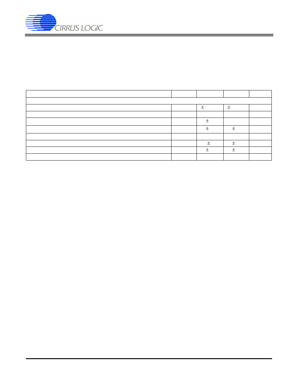 Characteristics and specifications, Analog characteristics | Cirrus Logic CS5534-BS User Manual | Page 4 / 50