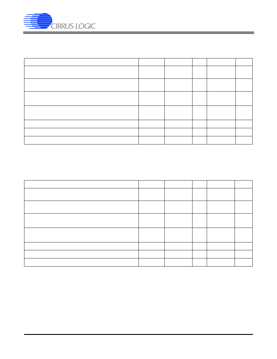 5 v digital characteristics, 3 v digital characteristics | Cirrus Logic CS5534-AS User Manual | Page 8 / 50