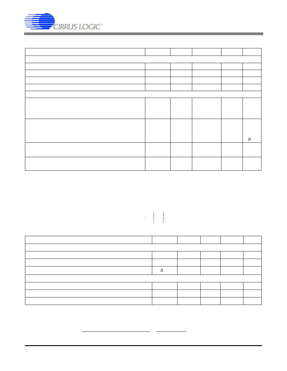 Dynamic characteristics, Power supplies, Voltage reference | Reference output, Reference input, Cs5550, Analog characteristics | Cirrus Logic CS5550 User Manual | Page 6 / 24