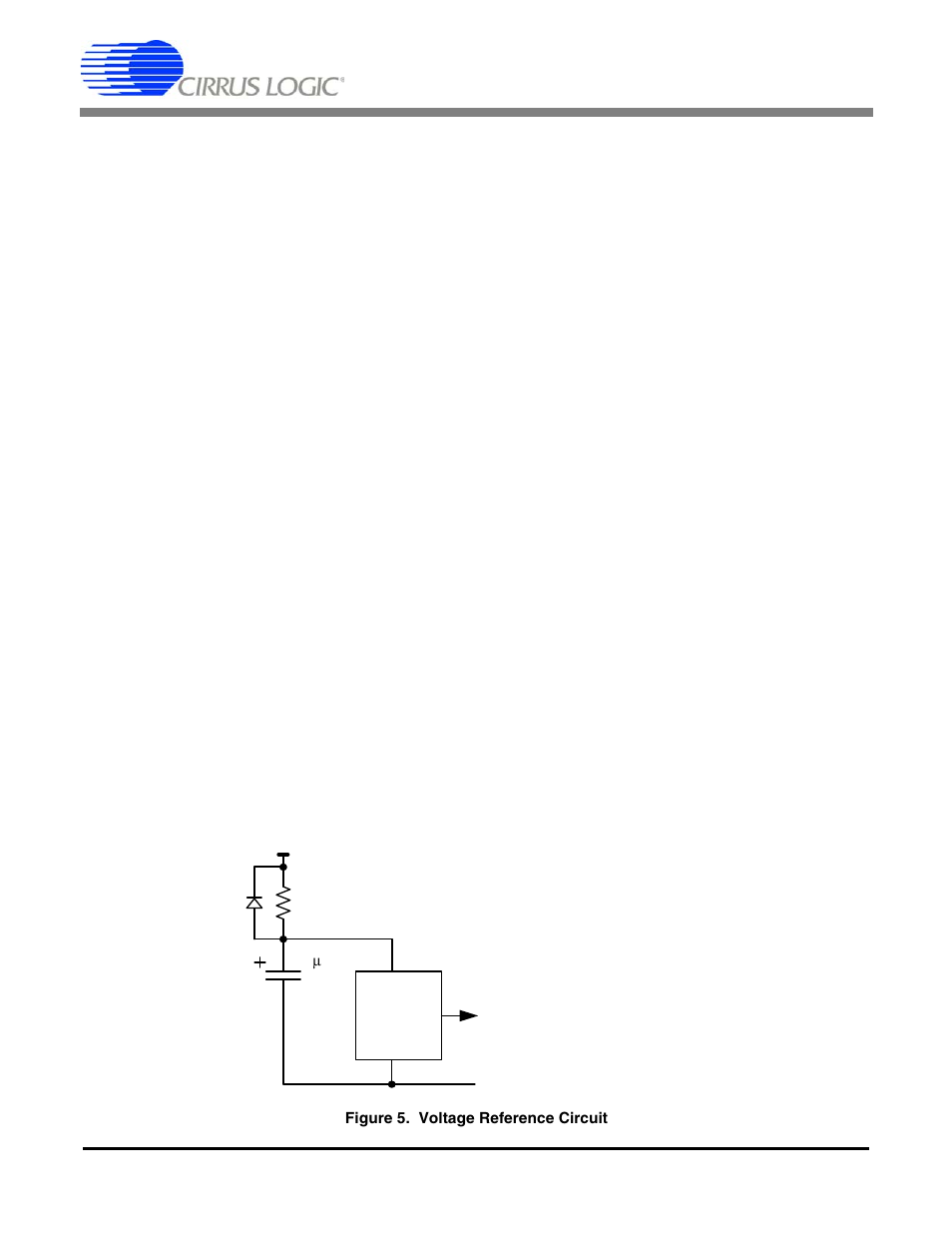 2 clock, 3 voltage reference, 2 clock 3.3 voltage reference | Figure 5. voltage reference circuit, Cs5560 | Cirrus Logic CS5560 User Manual | Page 15 / 32