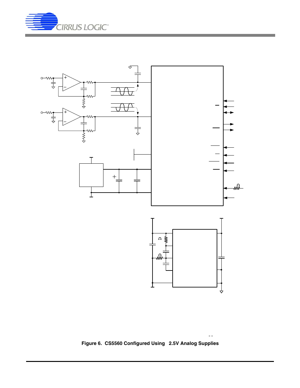 6 typical connection diagrams, Figure 6, Cs5560 | Cirrus Logic CS5560 User Manual | Page 17 / 32