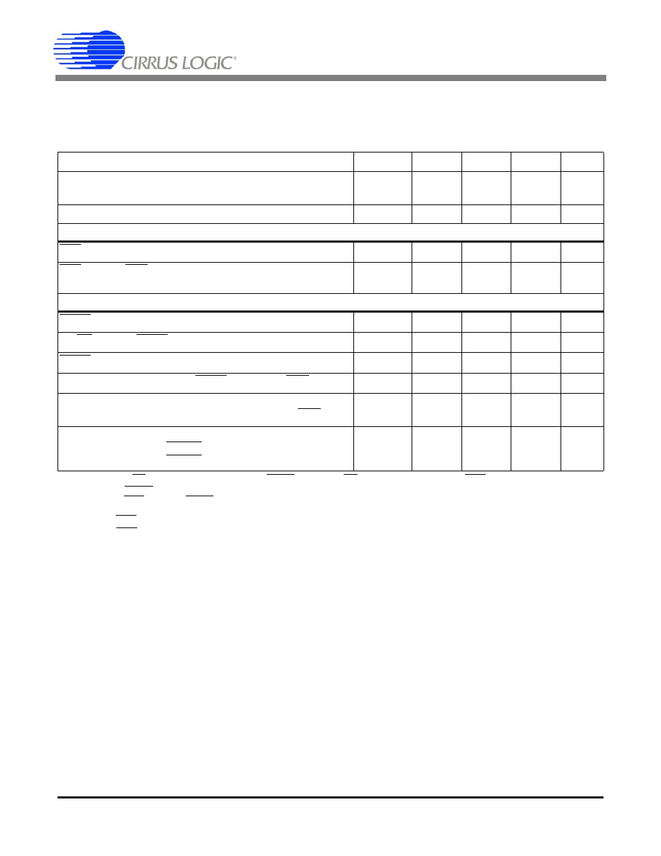 Switching characteristics, Cs5560 | Cirrus Logic CS5560 User Manual | Page 6 / 32