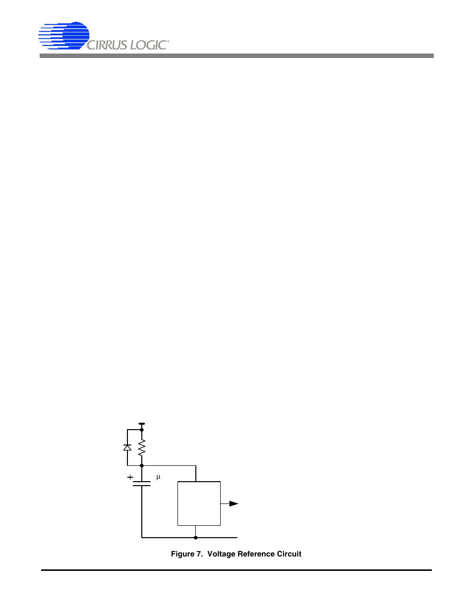 3 clock, 4 voltage reference, 3 clock 3.4 voltage reference | Figure 7. voltage reference circuit, Cs5566 | Cirrus Logic CS5566 User Manual | Page 16 / 30