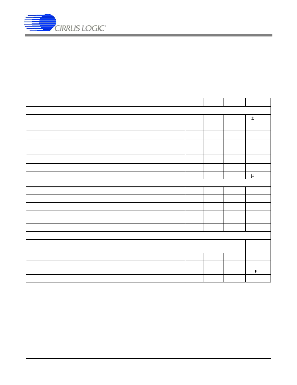 Characteristics and specifications, Analog characteristics, Cs5566 | Cirrus Logic CS5566 User Manual | Page 4 / 30